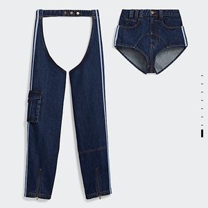 👸🏾🐝 IVY PARK RODEO👸🏾🐝 Denim Chaps Small